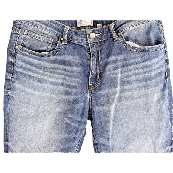 BKE Womens Capri Jeans 31 Gabby Stretch Curvy Fit Cuffable Denim From Buckle - Picture 3 of 7